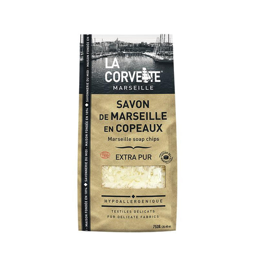 Extra ren ekologisk tvål från Marseille i flisor La Corvette 750 g