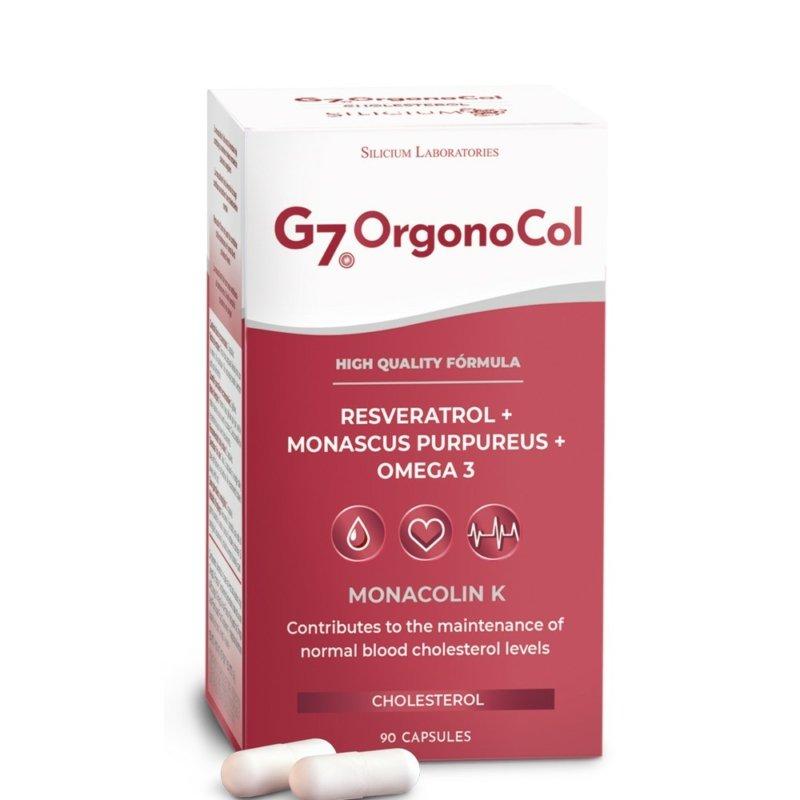 G7 OrgonoCol Resveratrol and Red Yeast Rice, 2.95 mg Monacolin 135 capsules