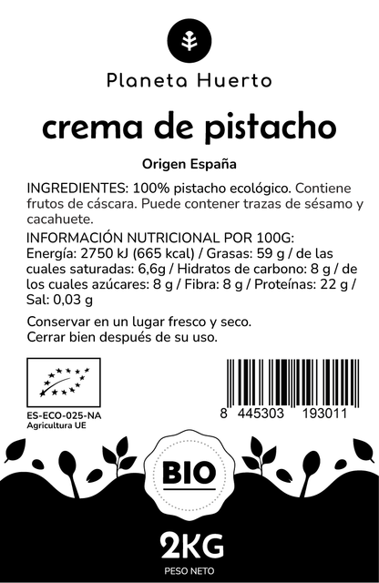 Krem pistacjowy ECO Planeta Huerto 2 kg