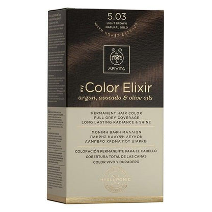 Tinta My Color Elixir N5.03 Castano chiaro naturale dorato Apivita