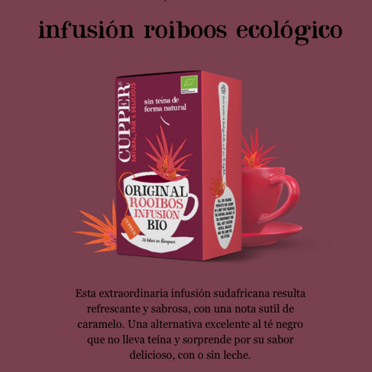 Infuso Rooibos Bio Cupper 20 bustine