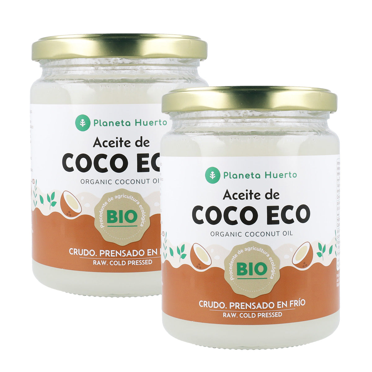 Opakowanie 2x Olej kokosowy z pierwszego tłoczenia ECO Planet Orchard 500 ml