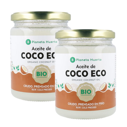 Opakowanie 2x Olej kokosowy z pierwszego tłoczenia ECO Planet Orchard 500 ml