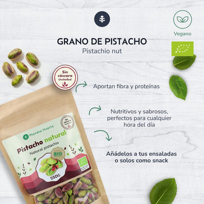 Pistachio kernel natural ECO Planeta Huerto 250 g