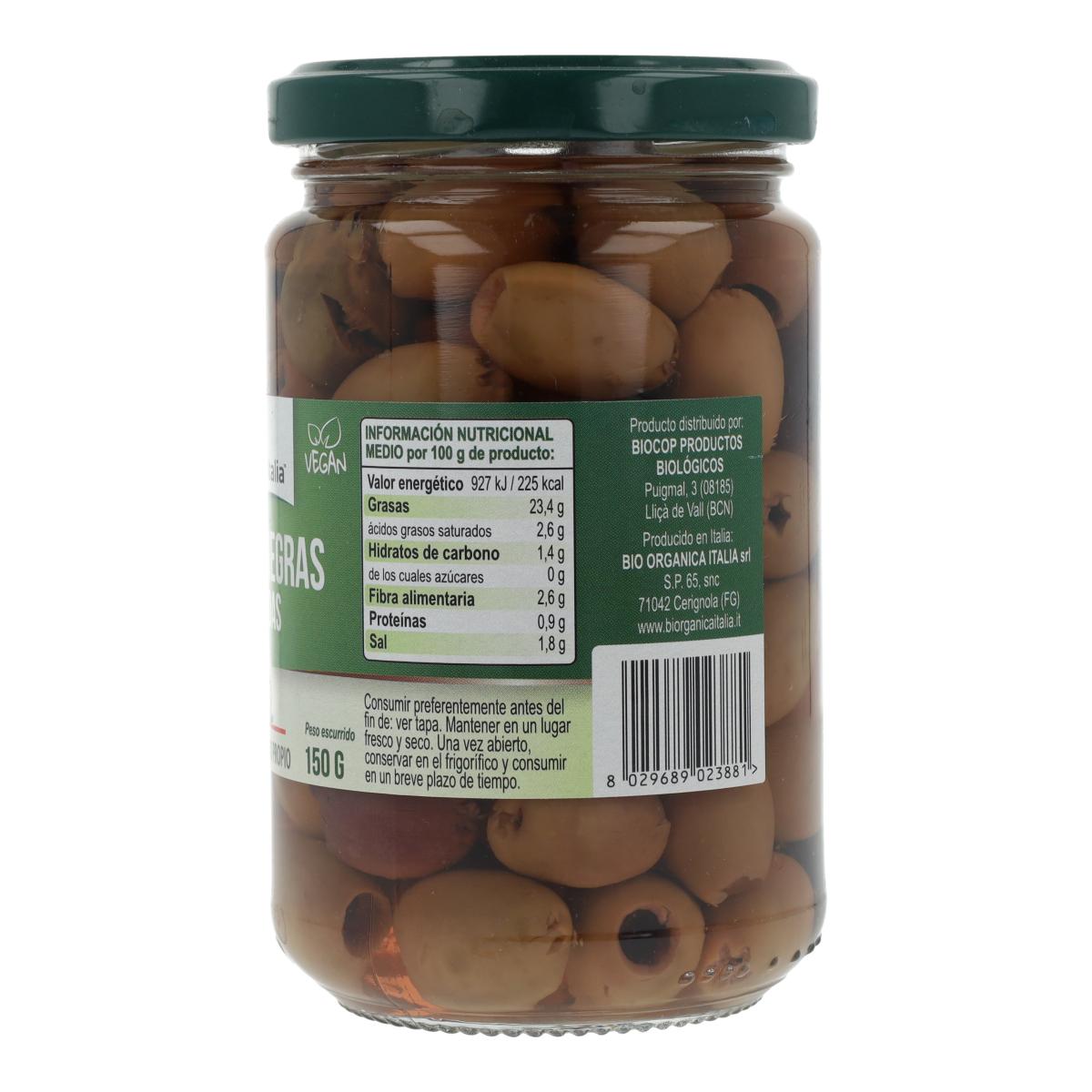 Skalade svarta oliver Bio Demeter Organica Italia 280 g