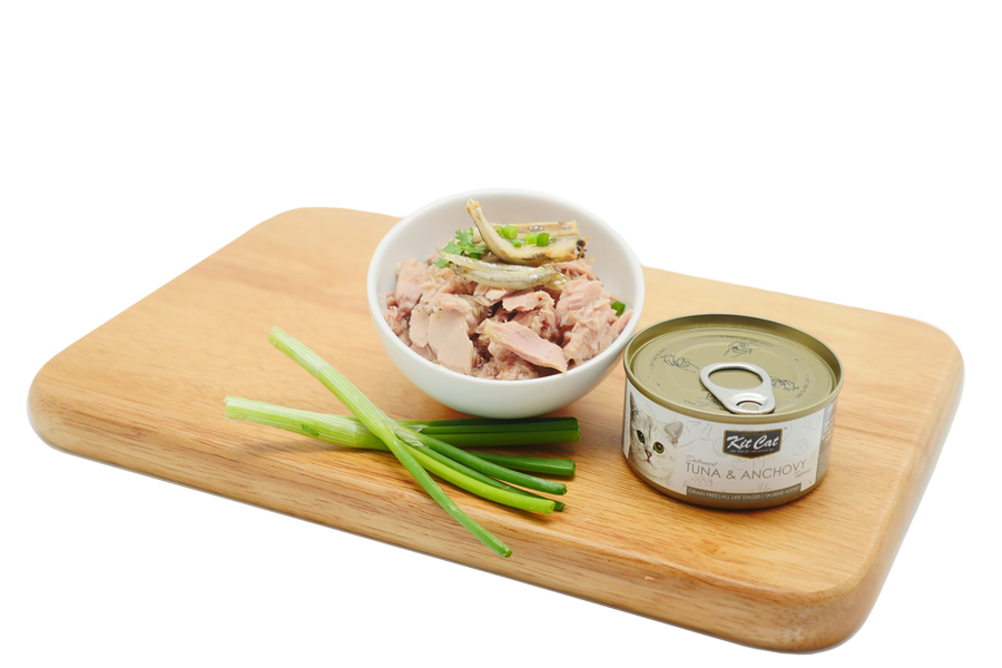 Kit Cat Lata Toppers - Thon & Anchois 80 g Nourriture humide pour chats