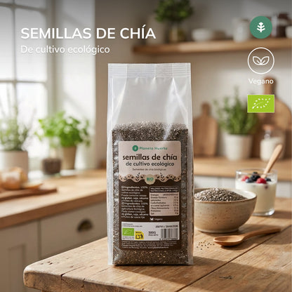 Opakowanie 2x ECO Planet Garden ECO nasiona chia 500 g