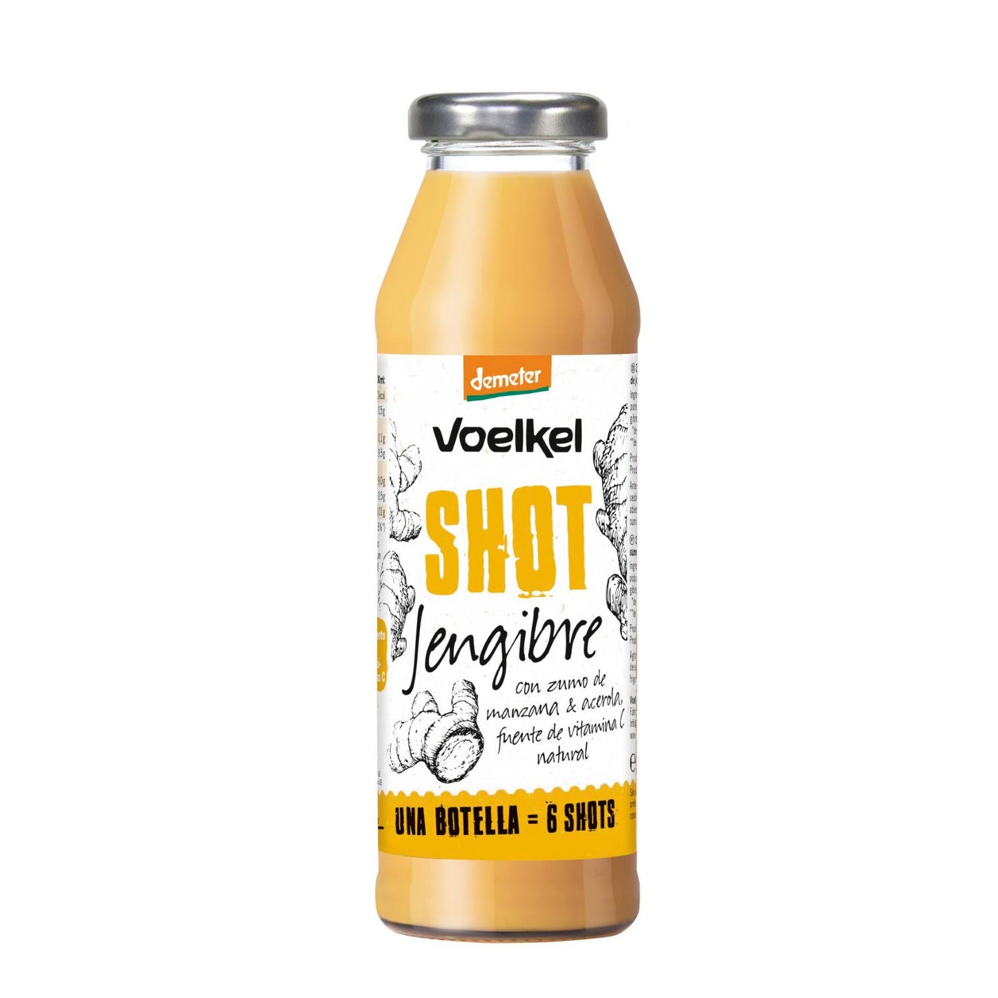 Ingwer-SHOT (Apfel, Acerola, Zitrone) Neuheit Voelkel 280 ml