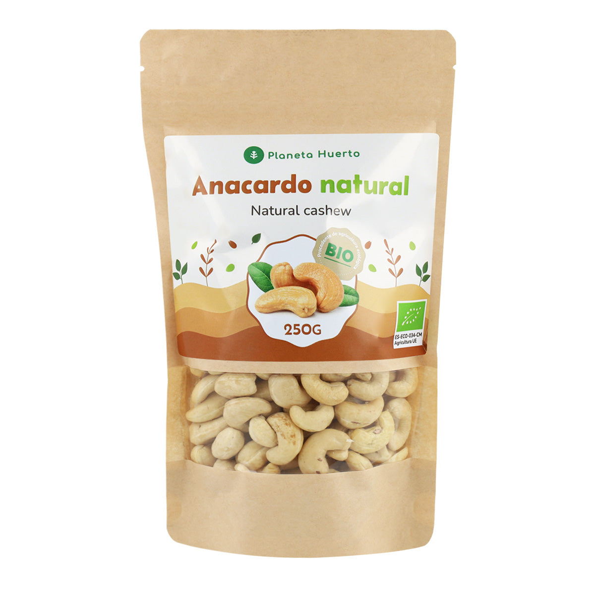 Cashewnoten naturel ECO Planeta Huerto 250 g