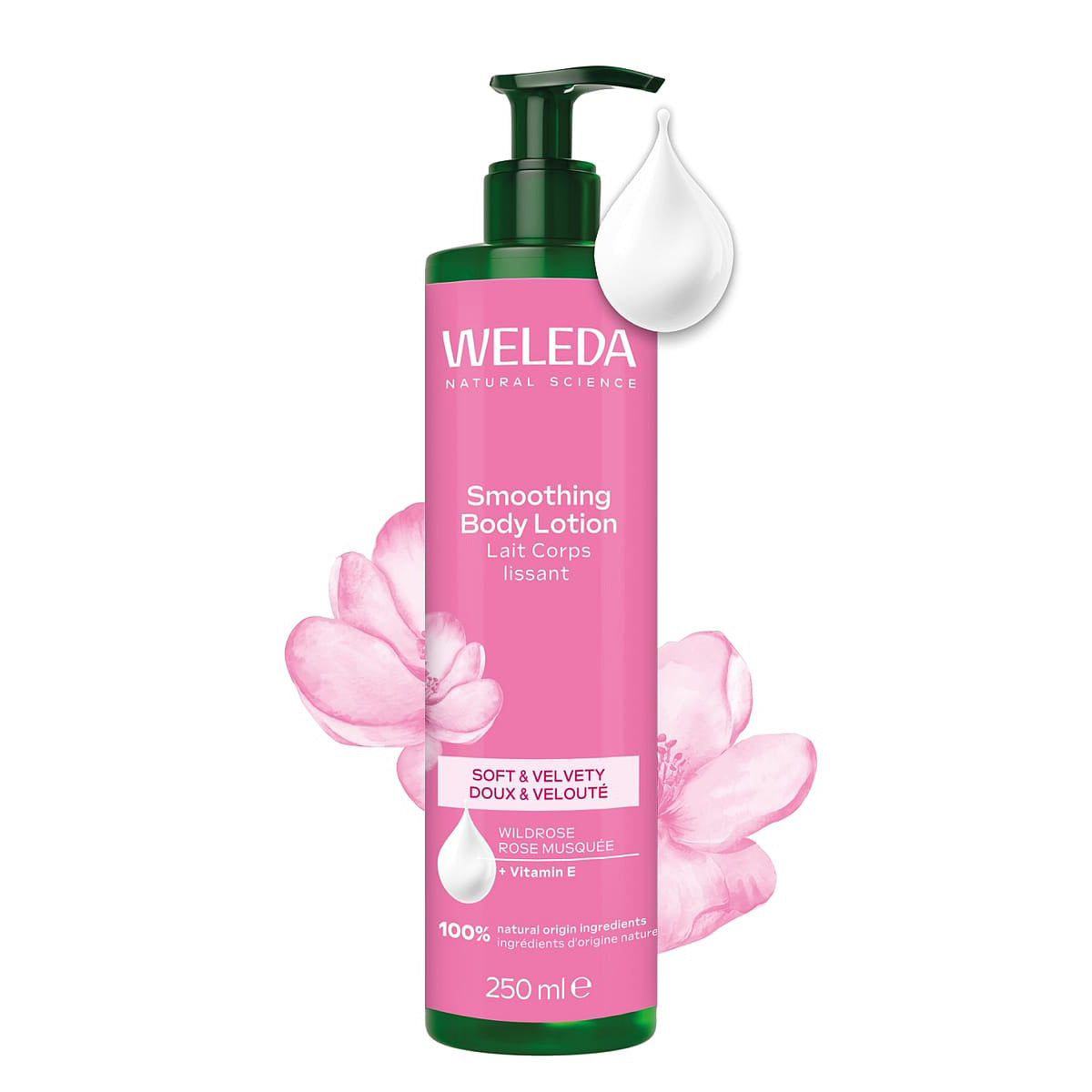 Kroppsmjölk med nyponolja Weleda 250 ml