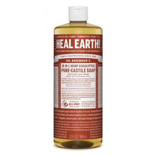 Savon liquide à l'eucalyptus Dr. Bronners 945 ml