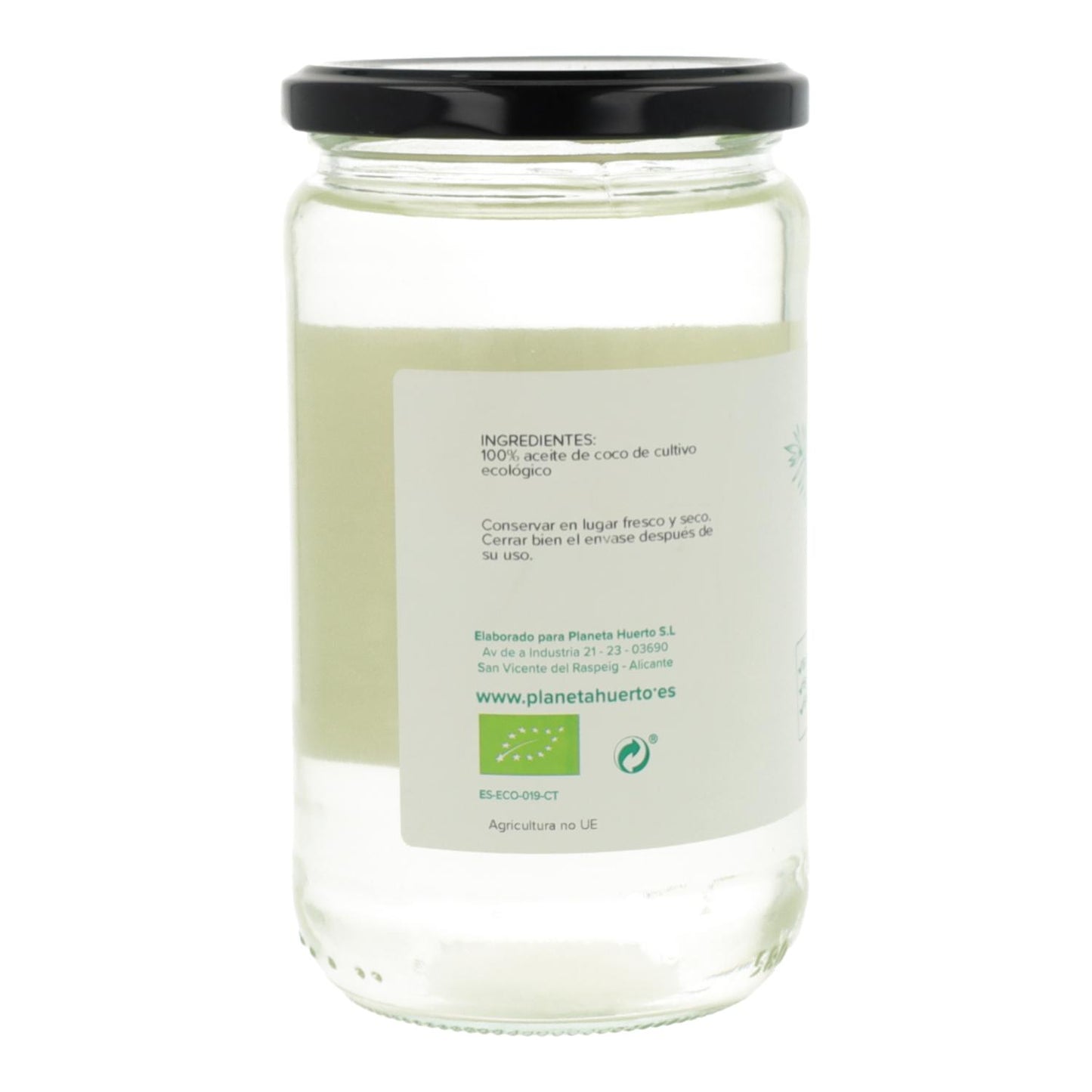 Pack of 6 ECO Planeta Huerto deodorised coconut oil 500 ml