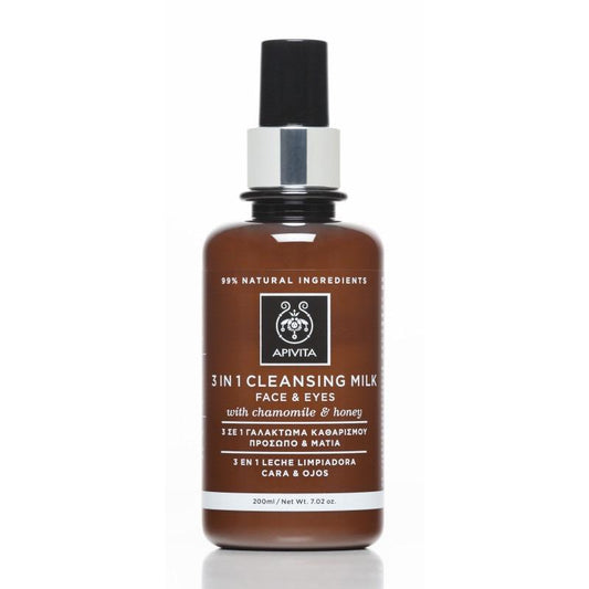 Émulsion 3 en 1 pour le visage et les yeux Apivita 200 ml