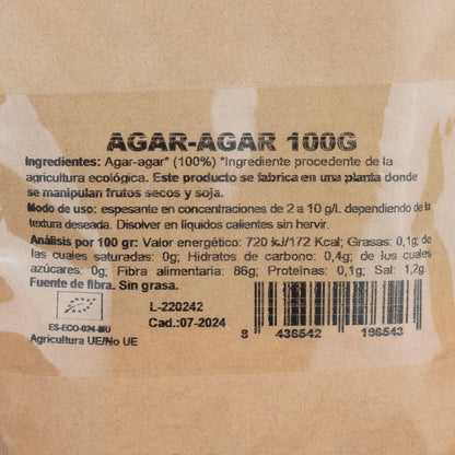 Agar Agar biologico in polvere NaturGreen 100 g