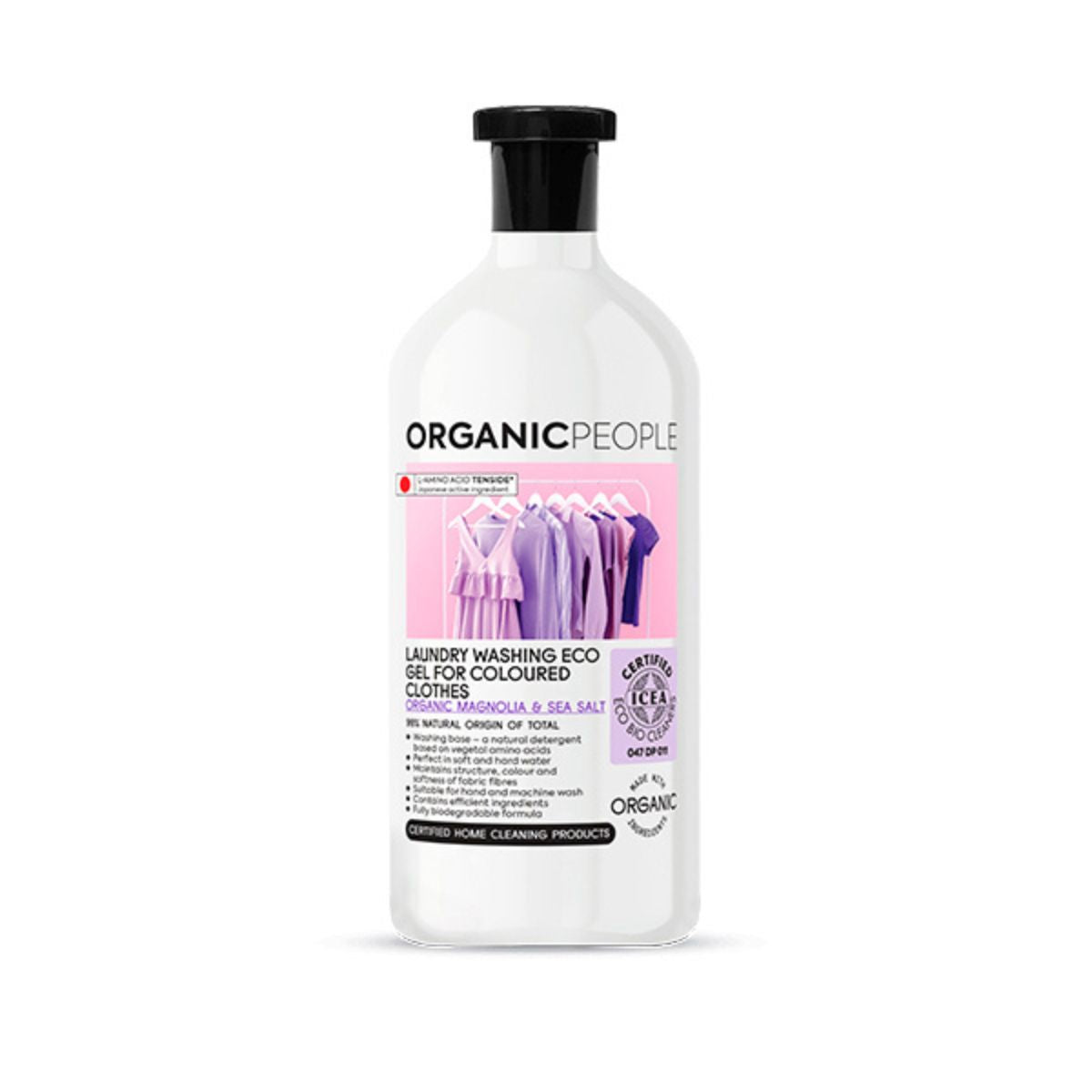 Lessive liquide ECO Magnolia biologique et sel marin, Organic People, 1000 ml