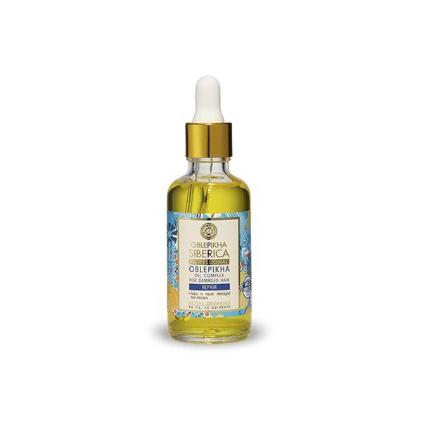 Complesso di oli Oblepikha per capelli danneggiati, 50 ml