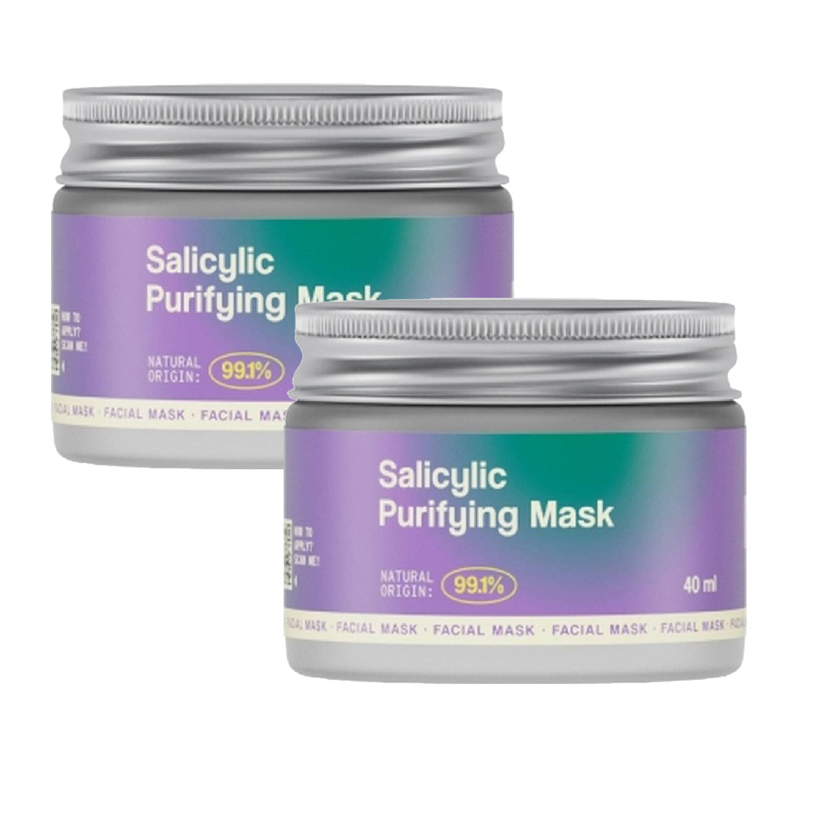 Pack 2 masques purifiants Salicilyc Freshly 40 ml