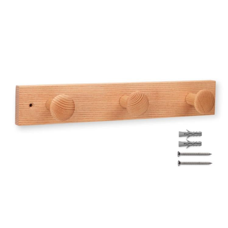 Hängare i ask med 3 knoppar med textur Lila