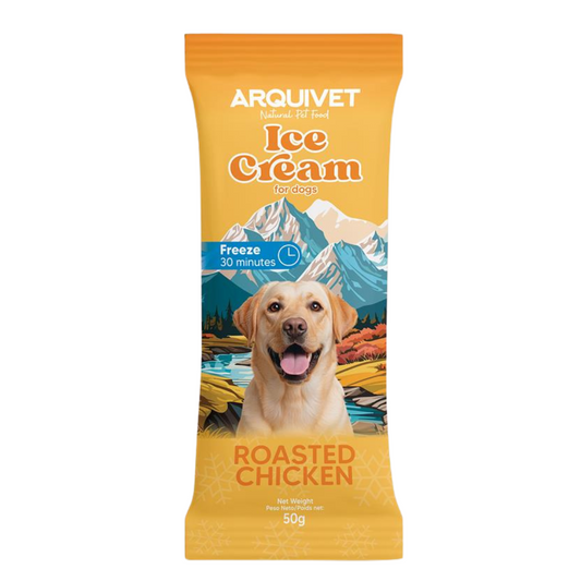 Crème glacée au poulet rôti pour chiens Arquivet 50 g