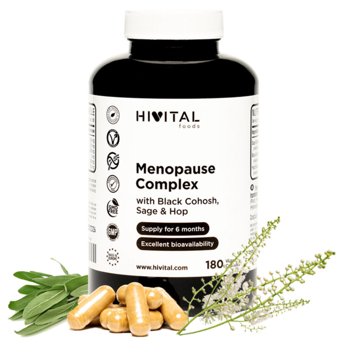 Menopause Complex Hivital 180 vegan capsules