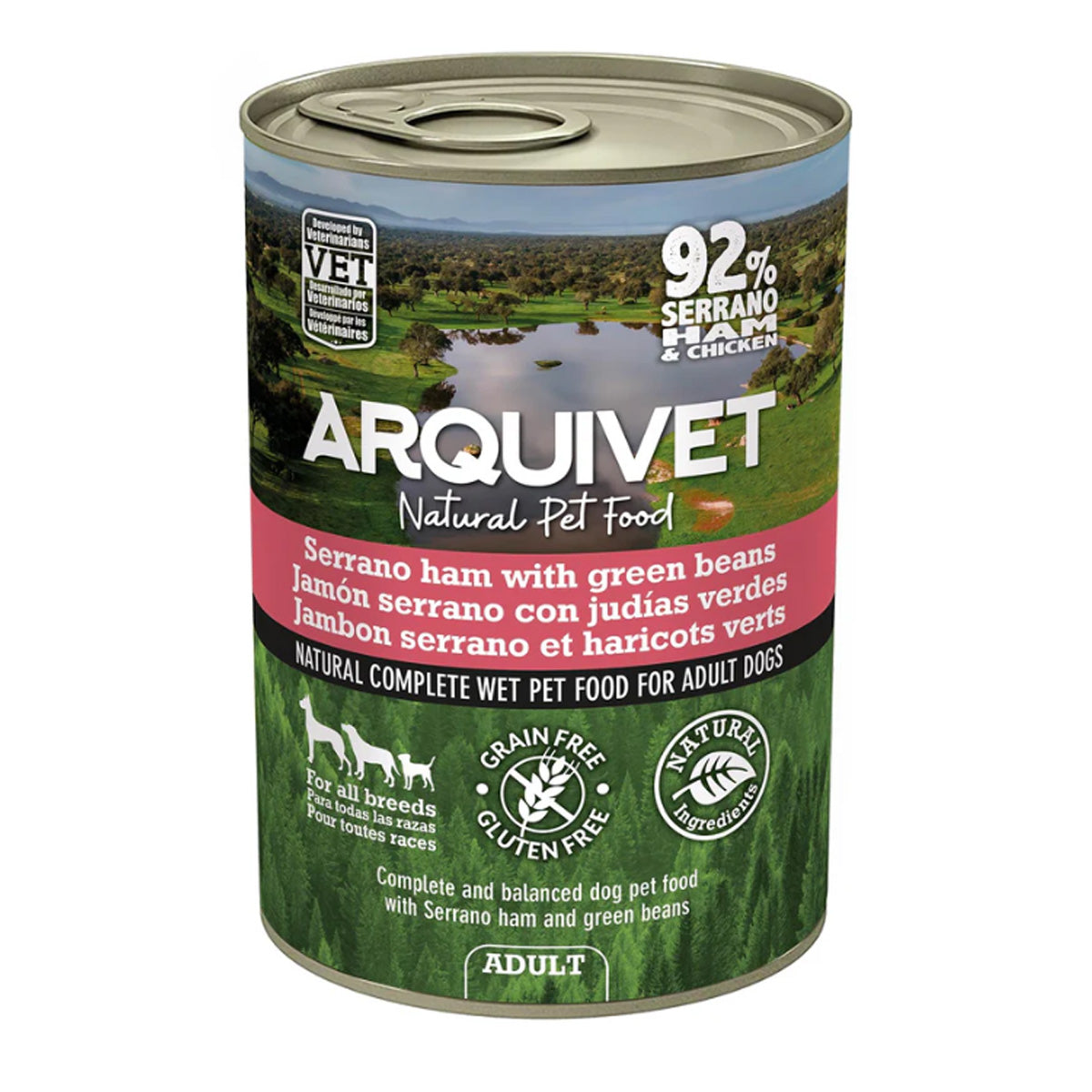 Arquivet Serrano Ham and Green Bean Dog Pâté 400 g