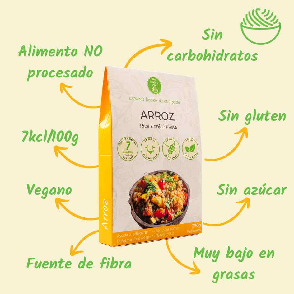 Konjac rice, The Konjac Shop, 270 g