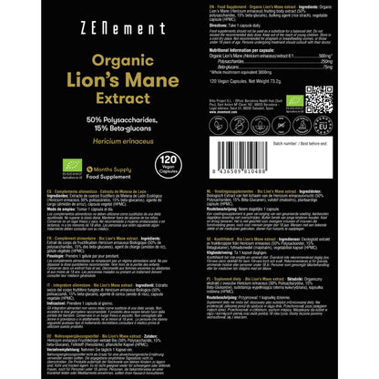 Bio-Löwenzahn-Extrakt 50 % Polysaccharide, 15 % Beta-Glucane Zenement, 120 Tabletten Bio-Löwenzahn-Extrakt