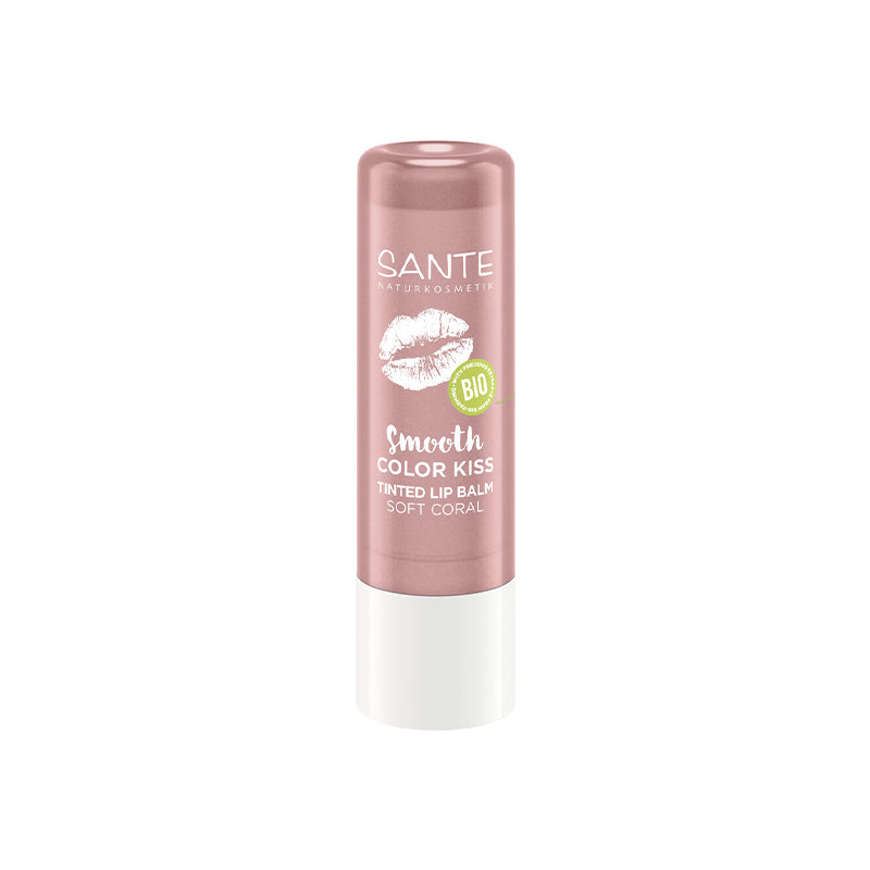 Kiss 01 Soft Coral Lip Balm, Sante