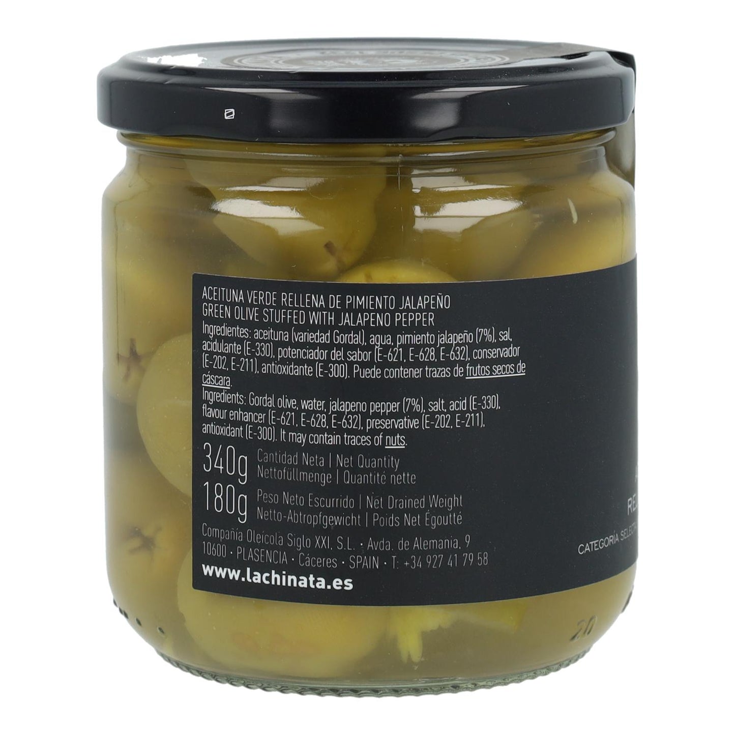 La Chinata Jalapeño Gordal Olives 340 g