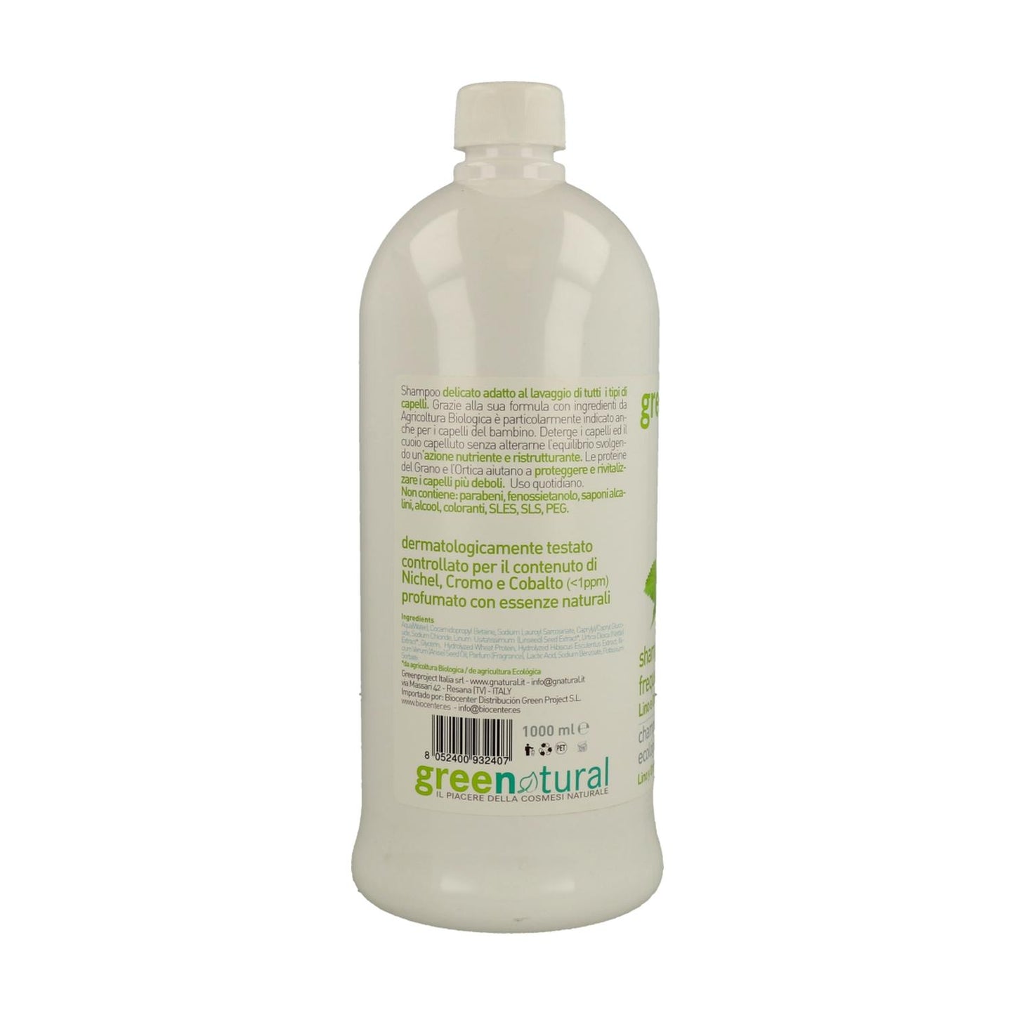 Greenatural Frequent Wash Shampoo with Flax and Nettle 1 L