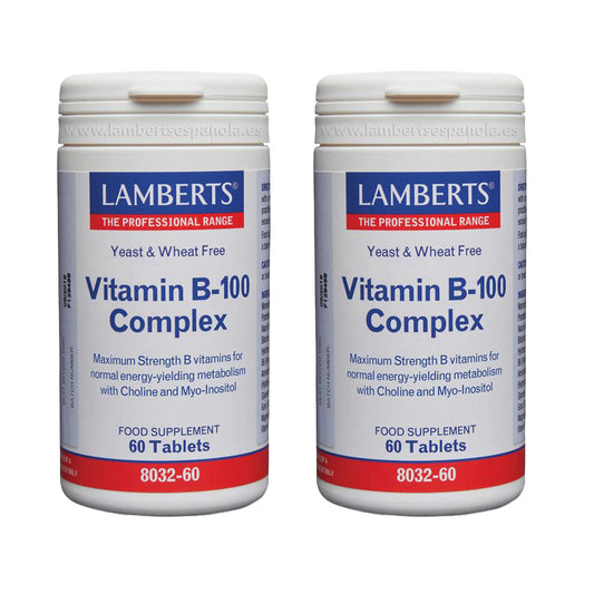 2er-Pack Vitamin-B-Komplex 100, Lamberts, 60 Tabletten