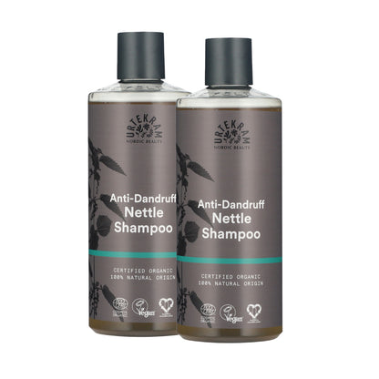 Pack of 2 Urtekram Anti-Dandruff Nettle Shampoos 500 ml