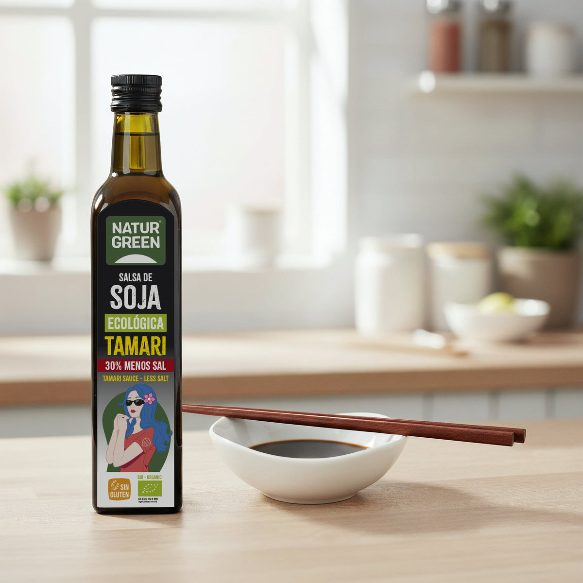 Tamari Contenido Reducido en Sal Bio NaturGreen 500 ml