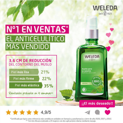 Weleda antiacetylolie van berken 100 ml