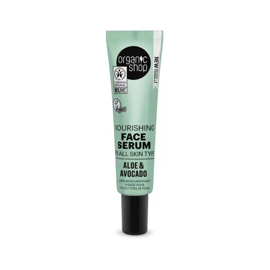 Sérum visage hydratant à l'avocat et à l'aloès, Organic Shop 30 ml