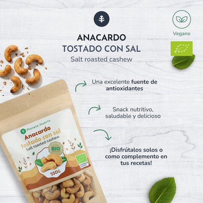 Anacardi tostati e salati ECO Planeta Huerto 1 kg