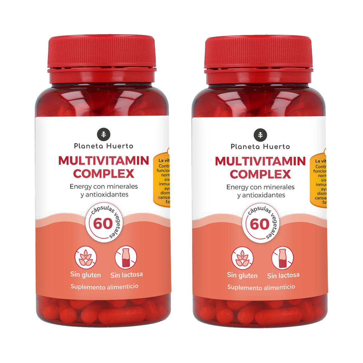 Pack 2x Multivitamin Complex Planeta Huerto 60 cápsulas
