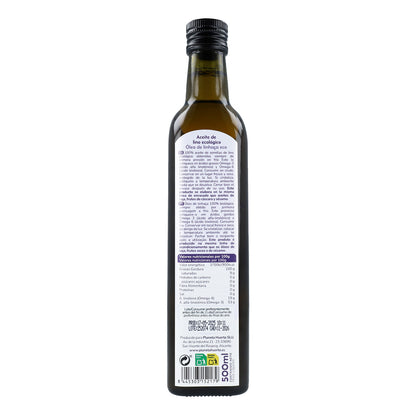 Pack of 2 ECO Planeta Huerto Cold-pressed Flaxseed Oil 500 ml