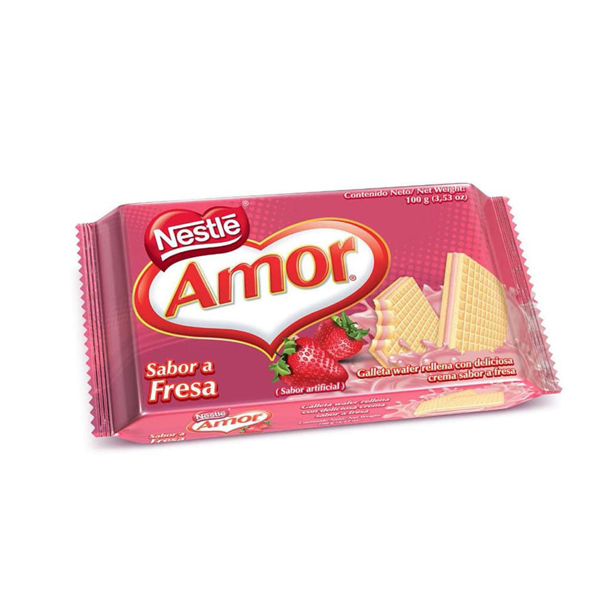 Ciasteczka Amor Fresa Wafer Nestlé 100 g