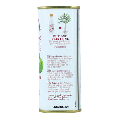 Azada Organic Olive Oil and Garlic 225 ml