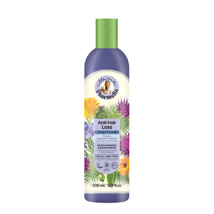 Odżywka przeciw wypadaniu włosów z aromatycznym rozmarynem i odżywczą łopianem, Mama Pharmelia, 500 ml