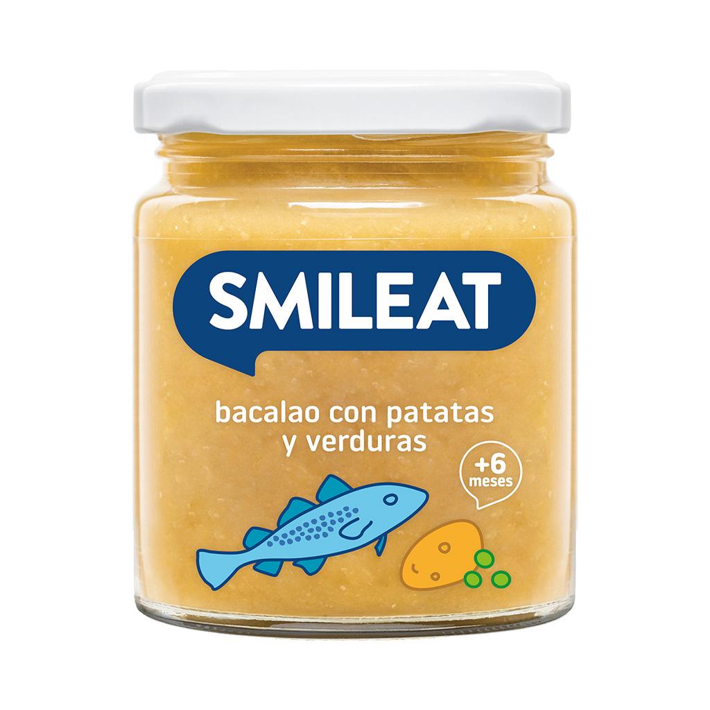 Förpackning med Smileat ekologiska burkar med kött och fisk, 4 st à 230 g