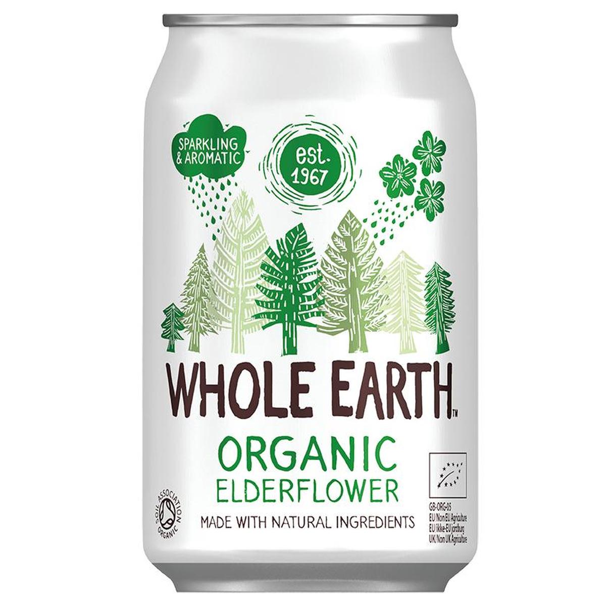 6er-Pack Bio-Erfrischungsgetränk Holunder, 330 ml Whole Earth