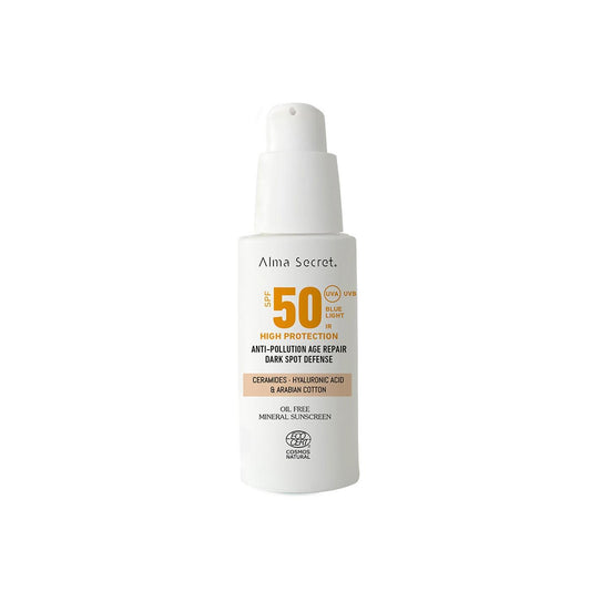Crema solare viso SPF 50 con colore Alma Secret 50 ml