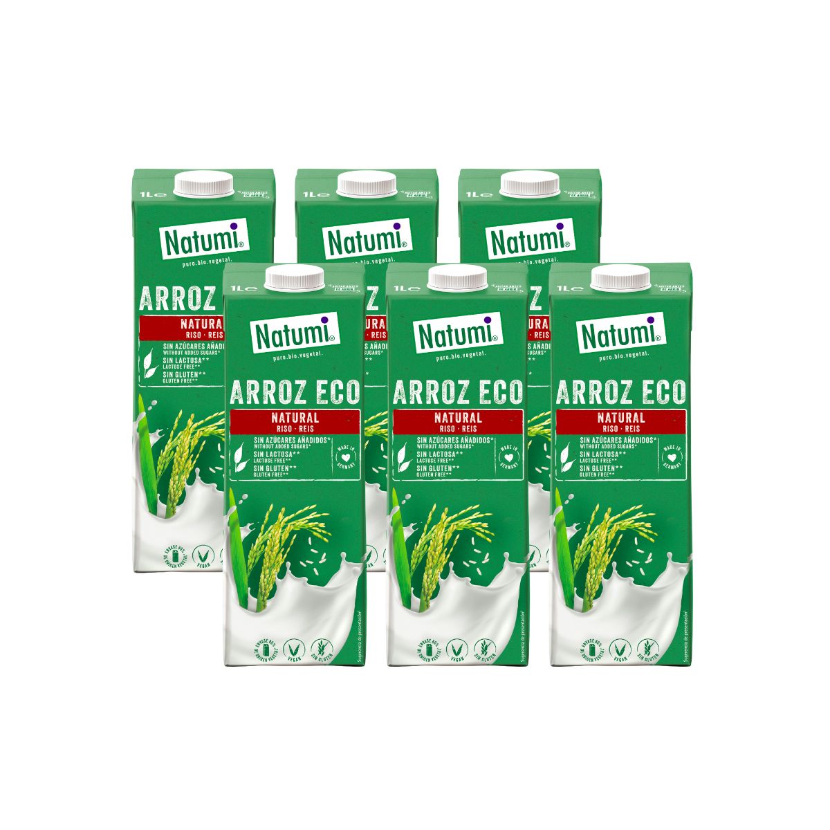 Pack 6 x Boisson au riz BIO Natumi 1 L