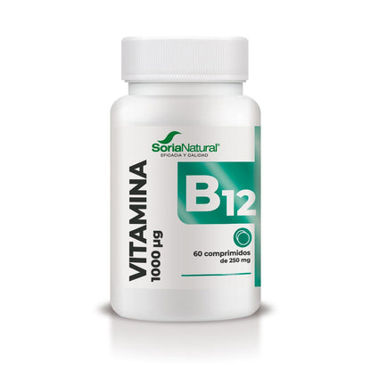 Vitamin B12 mit verzögerter Freisetzung, Soria Natural, 60 Tabletten