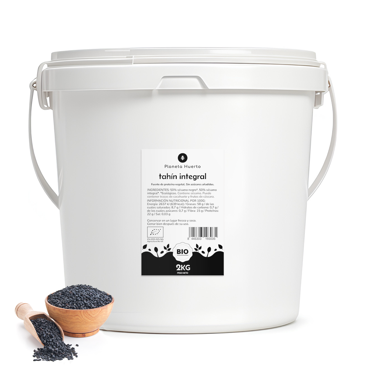 Tahini de sésame complet ECO Planeta Huerto 2 kg