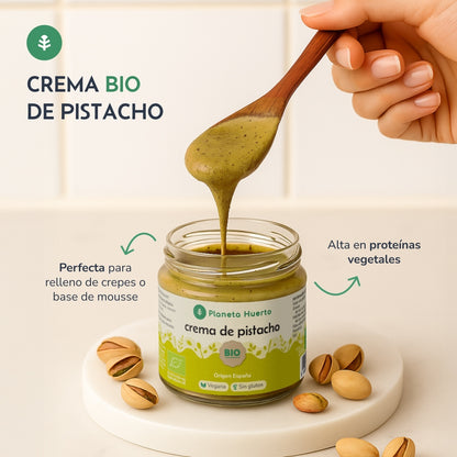 Pack of 2 x 100% organic pistachio cream Planeta Huerto 100 g