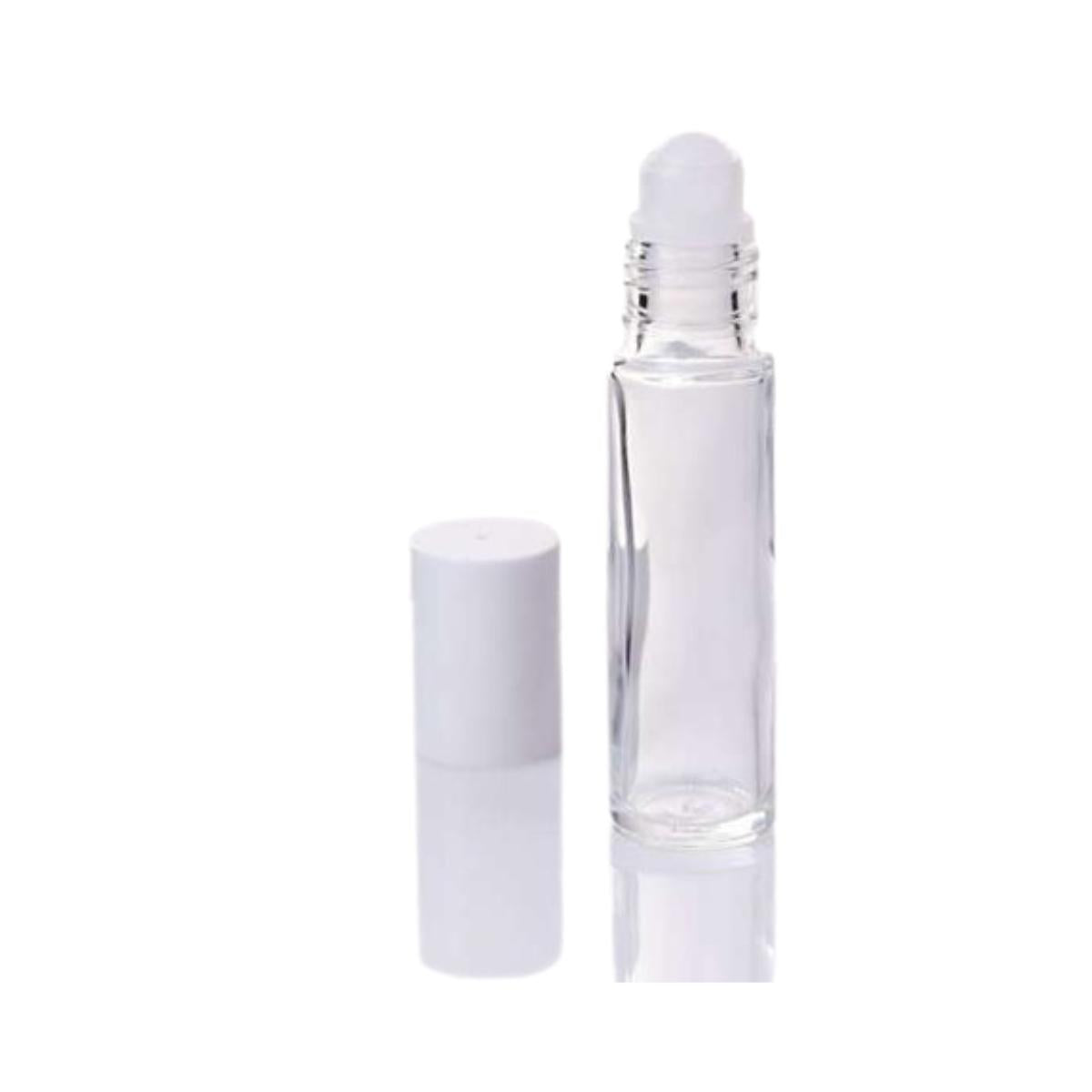 Transparent glass roll-on container, 10 ml. Camassia