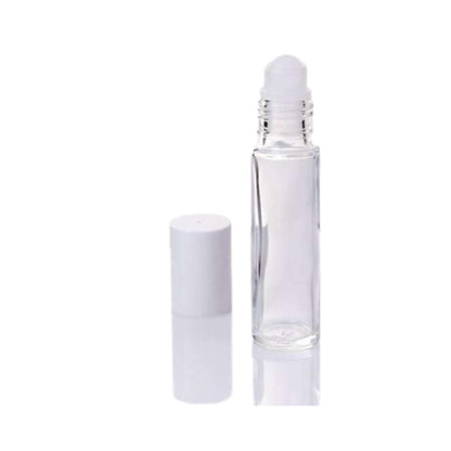 Transparent glass roll-on container, 10 ml. Camassia